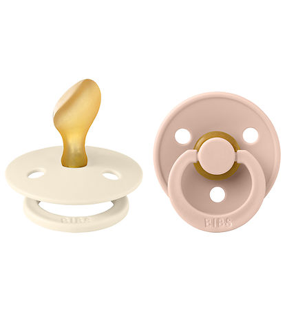 BIBS Colour Schnuller - 2er-Pack - Gr. 2 - Anatomisch - Ivory/Bl