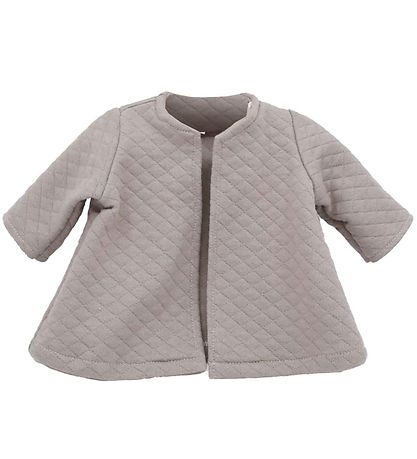 Asi Dúkkuföt - 43-46 cm - Teppi Jakki - Warm Grey