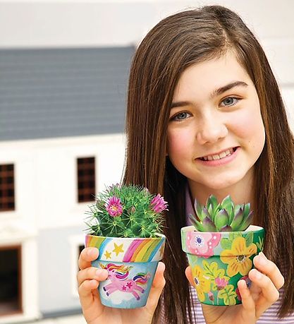 4M Flowerpot - KidzMaker - Paint Your Own Terracotta Flower P