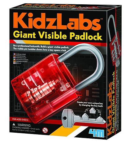 4M Padlock - KidzLabs - Large Invisible Padlock