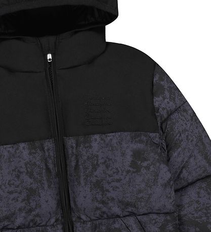 Champion Fashion Puffer Jacket - Black/Grey w. Pattern