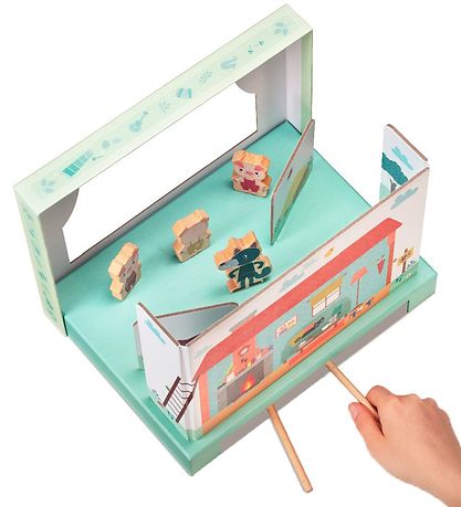 Lilliputiens Activity Toy - Magnetic Theater - The Wolf