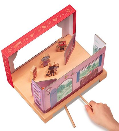 Lilliputiens Activity Toy - Magnetic Theater - Little Red Riding