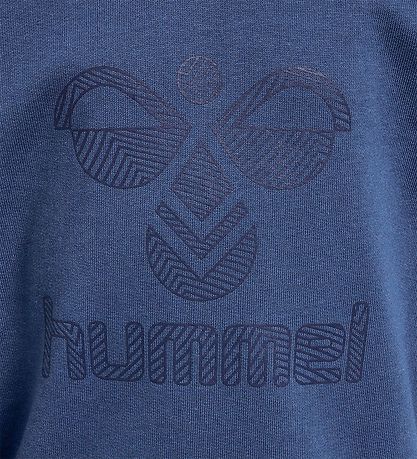Hummel Sweatshirt - hmlFastwo Lime Sweatshirt - True Navy