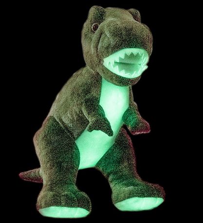 Teddykompaniet Soft Toy - Teddy Glow - Glow-In-The-Dark Dinosaur