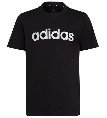 adidas Performance Stuttermabolur - U LIN Tee - Svart/Hvítt
