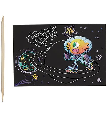 Ooly Scratch & Scribble Mini Set - Wacky Universe