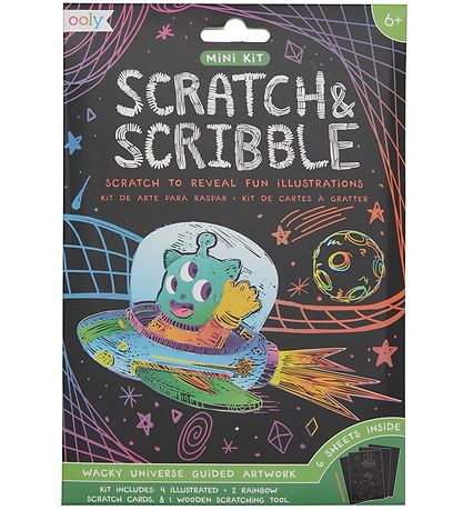 Ooly Scratch & Scribble Mini Set - Wacky Universe
