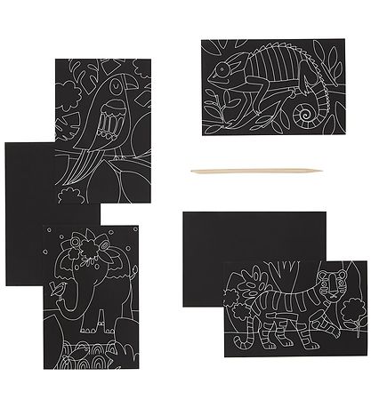 Ooly Scratch & Scribble Mini Set - Jungle Fun