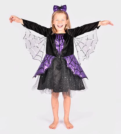 Den Goda Fen Costume - Headband and Dress w. Spiders - Little