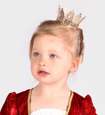 Den Goda Fen Búningur - Prinsessu kóróna M. Perlur - Gull