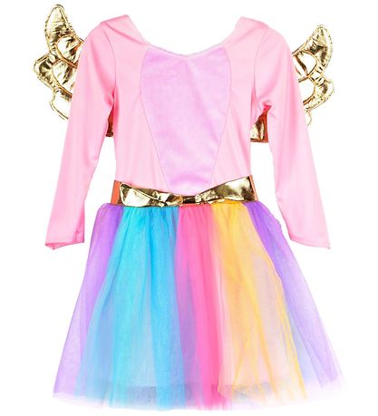 Den Goda Fen Costume - Unicorn Dress w. Headband - Pink