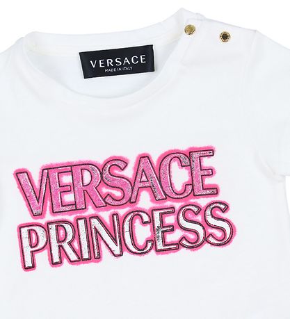 Versace T-shirt - White/Pink