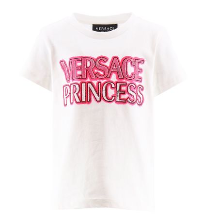 T-Shirt Versace - Blanc/Rose