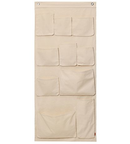 ferm Living Wall pockets - Canvas XL - 70x160 cm - Off-White