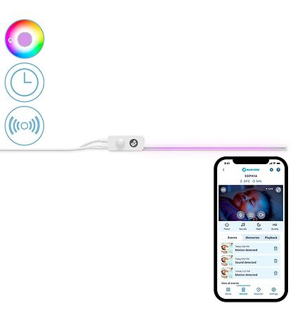 Maxi-Cosi Ljósaræma M. WiFi - Connected Home - Glow - Hvítt