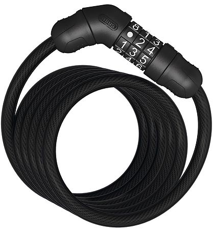 Abus Spiral lock Star 4508C - 150 cm - Svart