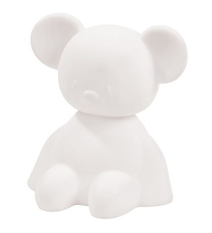 Nattou Nachtlampe - Silikon - LED - Maus - 12x14x15 cm - Weiß