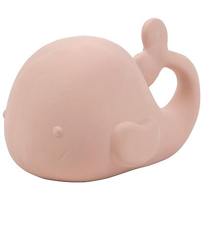 Nattou Baðleikföng - Hvalur - Náttúrulegt gúmmí - Dusty Pink