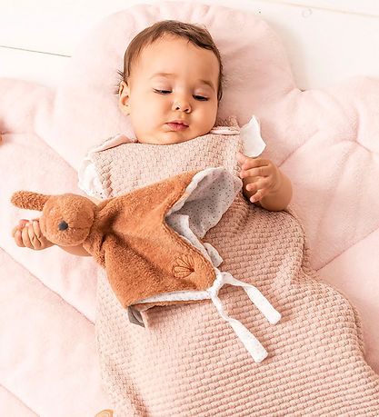 Nattou Comfort Blanket - Bonnie Rabbit - 27x27 cm - Rust