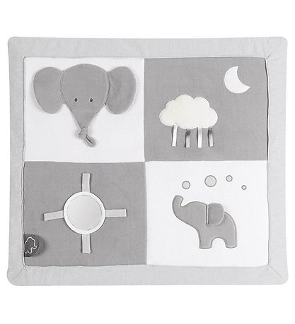 Nattou Krabbeldecke Tembo - 75x60 cm - Grau/Weiß