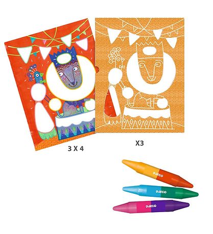 Djeco Colouring Set - Tightrope Walker Duck Balls