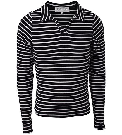 Hound Bluse - Rib Striped - Schwarz/Weiß
