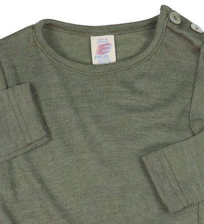 Engel Bluse - Wolle/Seide - Olive