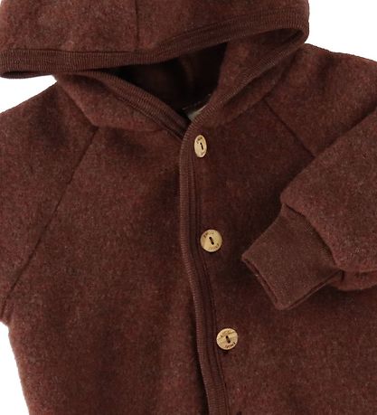 Engel Cardigan - Wolle - Zimt Mélange