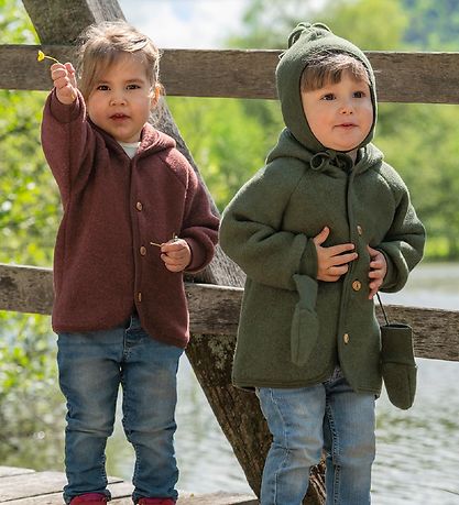 Engel Cardigan - Wolle - Zimt Mélange