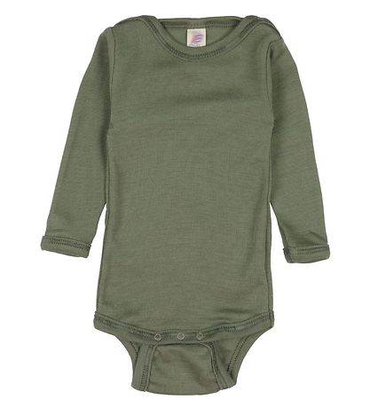 Engel Body l/ä - Wolle/Seide - Olive