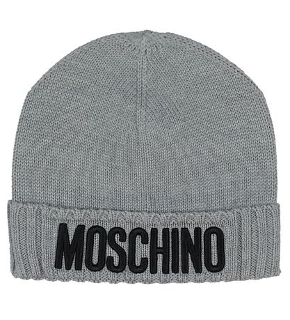 Moschino Bonnet - Laine/Aktryl- Gris Chiné