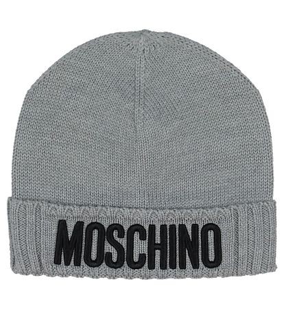 Moschino Beanie - Wool/Acrylic - Grey Melange