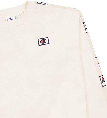 Champion Fashion Sweatshirt - White/Grey w. Logo