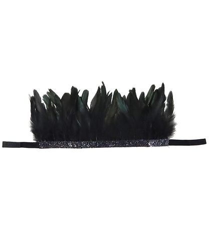 Meri Meri Maskeradkläder - Krona - Svart Feather