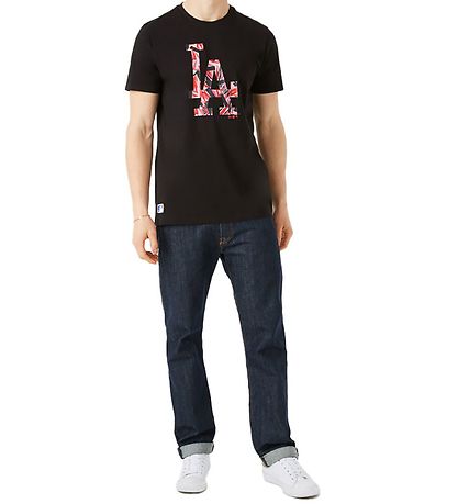 New Era T-Shirt - Los Angels Dodgers - Black/Pink