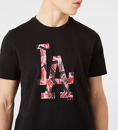 New Era T-Shirt - Los Angels Dodgers - Black/Pink
