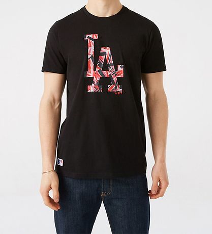 New Era T-Shirt - Los Angels Dodgers - Black/Pink