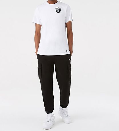 New Era Stuttermabolur - Raiders - Hvítur