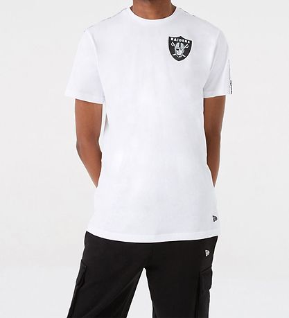 New Era Stuttermabolur - Raiders - Hvítur