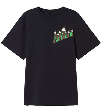 Stella McCartney Kids T-Shirt - Wild Mountain - Black