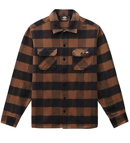 Dickies Hemd - Sacramento - Braun m. Karos