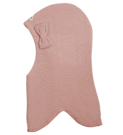 Racing Kids Balaclava - Wool/Cotton - 2-layer - Dusty Rose w. Sl