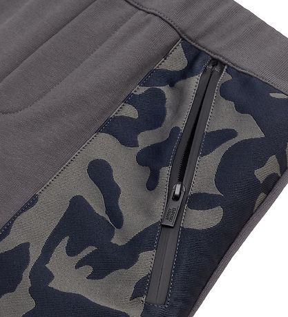 Emporio Armani Jogginghosen - Anthrazitgrau m. Camouflage