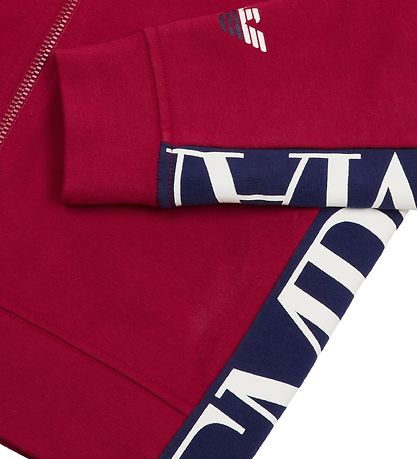Emporio Armani Kapuzenjacke - Rot m. Blau