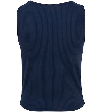 Fila Topp - Cropped - Rib - Marinblå