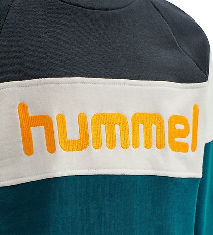 Hummel Sweatshirt - HML Claes - Turquoise/Black