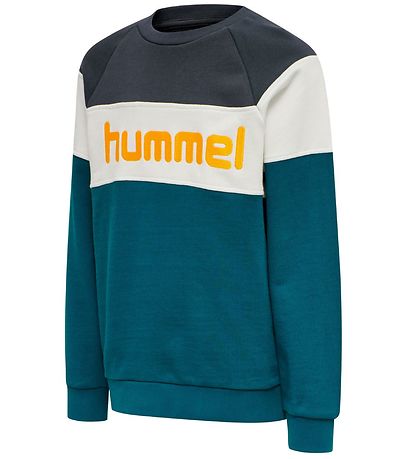 Hummel Sweatshirt - HML Claes - Turquoise/Black