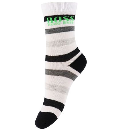 BOSS Socken - 2er-Pack - Casual - Schwarz/Weiß m. Streifen