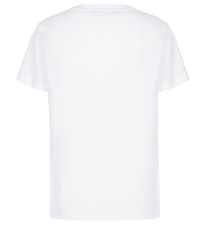 Emporio Armani Stuttermabolur - Hvítur M. Dökkblátt